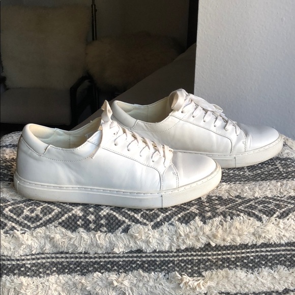 kenneth cole kam white sneakers